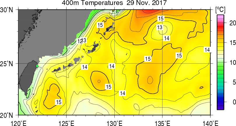 400m水温
