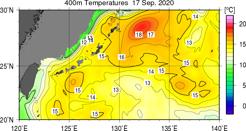 400m水温