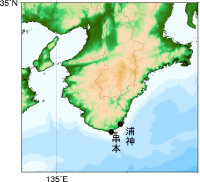 串本と浦神の位置