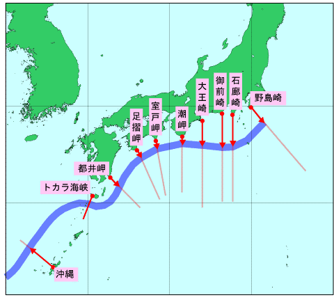 黒潮流軸までの距離イメージ