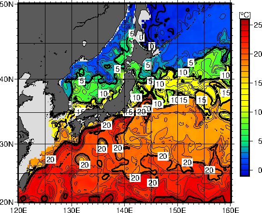 100m水温予想図