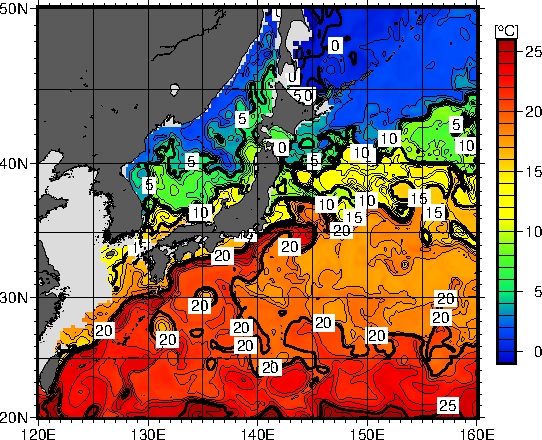 100m水温予想図