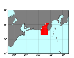駿河湾(310)の海域範囲の図