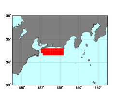 遠州灘(311)の海域範囲の図