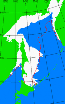 2月5日の海氷分布図