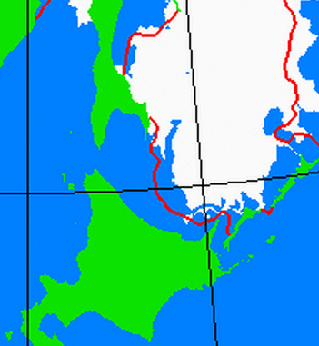 海氷分布図（北海道周辺）