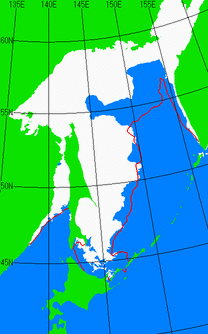 2月28日の海氷分布図