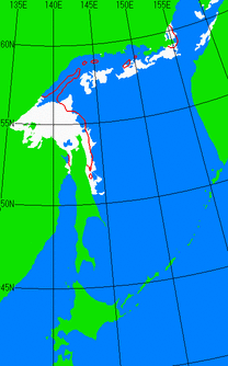 5月25日の海氷分布図