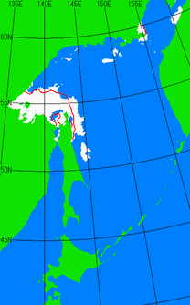 海氷分布図（オホーツク海全体）