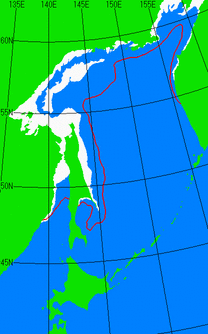 海氷分布図（オホーツク海全体）