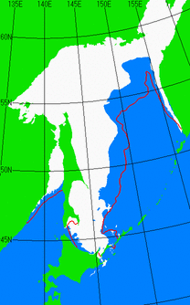 2月28日の海氷分布図