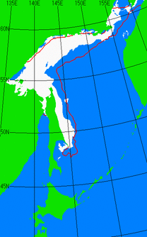 4月30日の海氷分布図