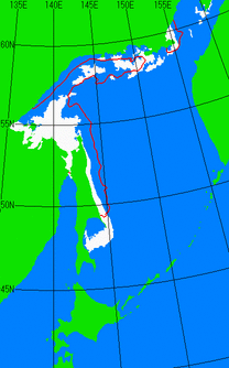 5月15日の海氷分布図