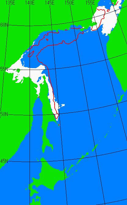 5月10日の海氷分布図
