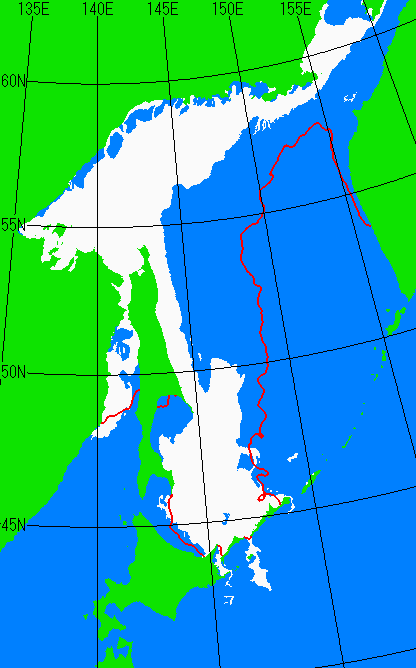 3月20日の海氷分布図