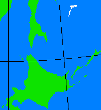 海氷分布図（北海道周辺）