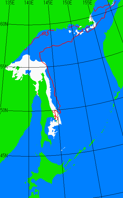5月5日の海氷分布図
