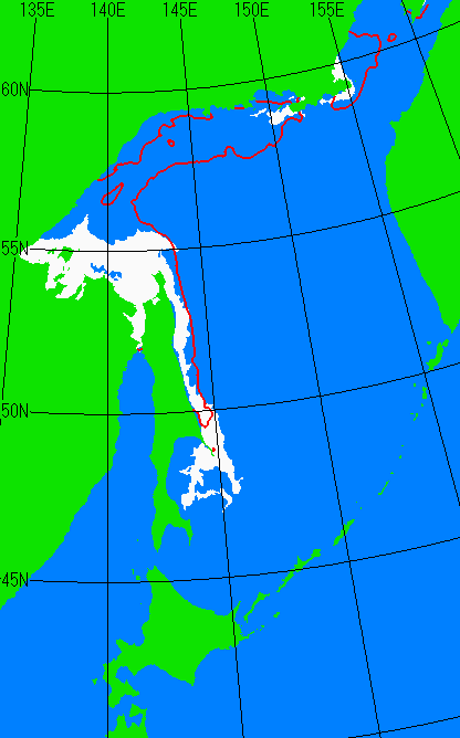 5月10日の海氷分布図