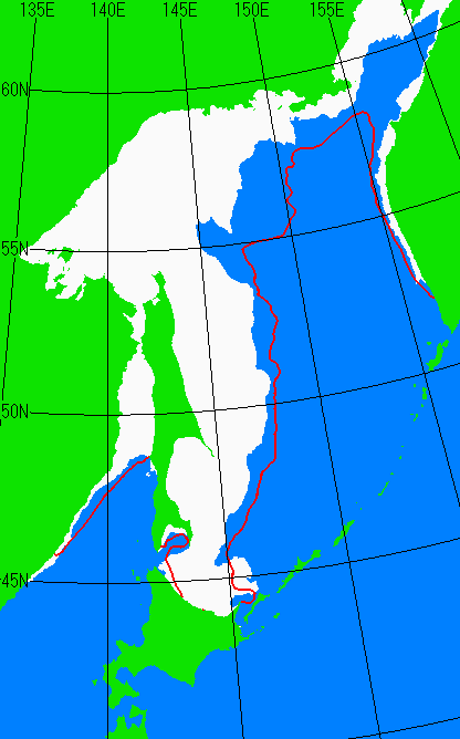 2月5日の海氷分布図