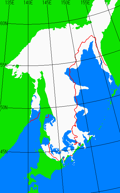 3月20日の海氷分布図