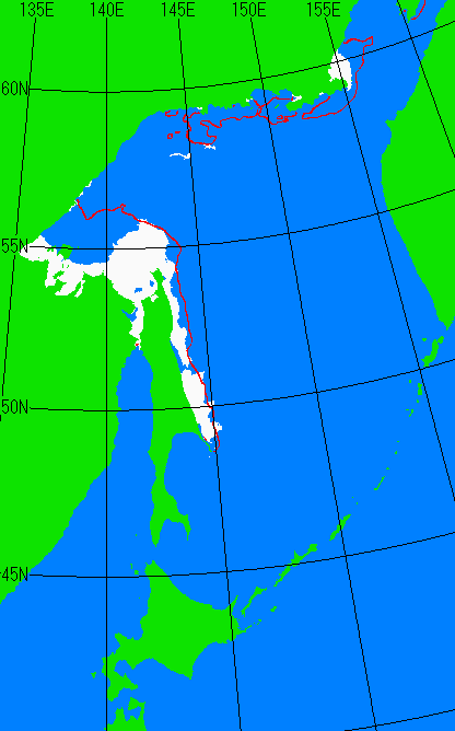5月15日の海氷分布図