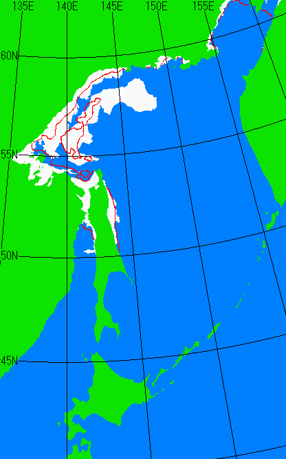 12月5日の海氷分布図