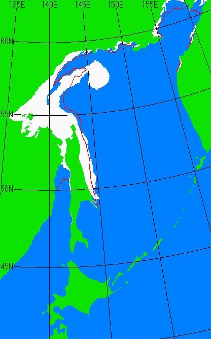 12月15日の海氷分布図