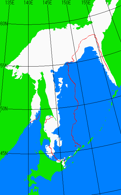 3月20日の海氷分布図