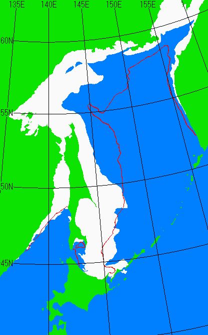 2月5日の海氷分布図