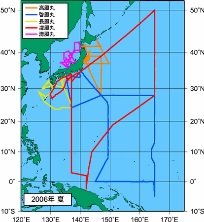 季節別観測点図
