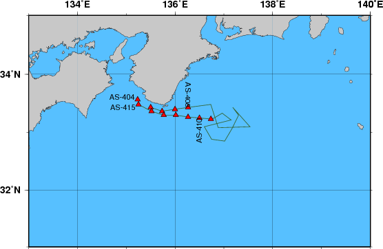 海洋観測点位置図