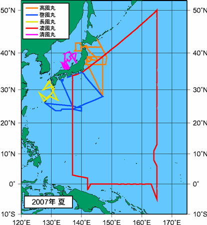 季節別観測点図