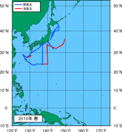 季節別観測点図