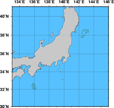 海洋観測点位置図