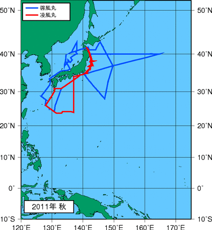 季節別観測点図