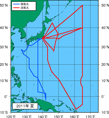 季節別観測点図