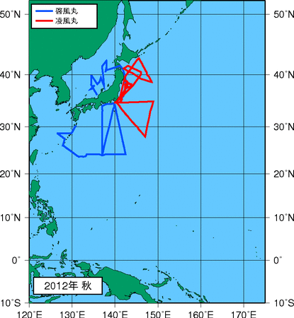 季節別観測点図