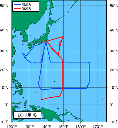 季節別観測点図