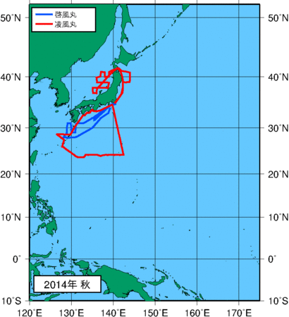 季節別観測点図