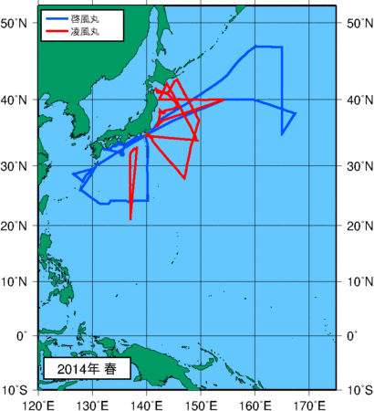 季節別観測点図