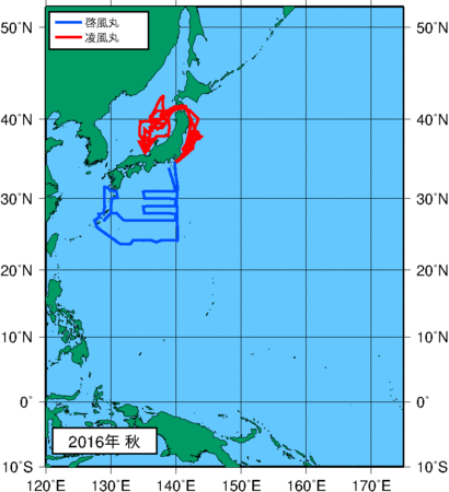 季節別観測点図