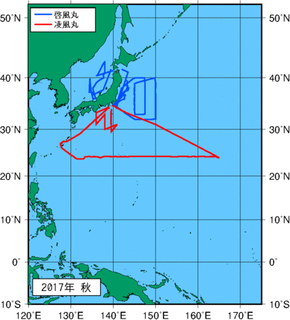 季節別観測点図