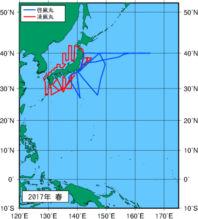 季節別観測点図