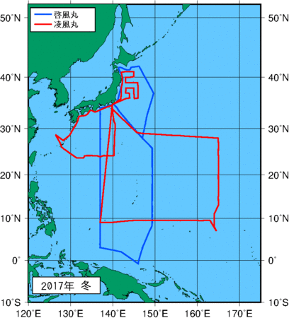 季節別観測点図