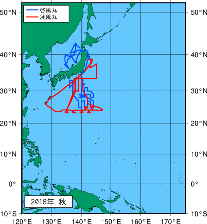 季節別観測点図