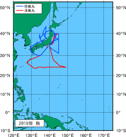 季節別観測点図