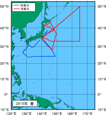 季節別観測点図