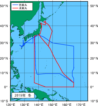 季節別観測点図