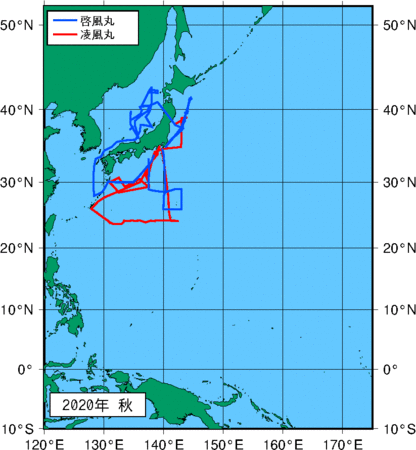 季節別観測点図