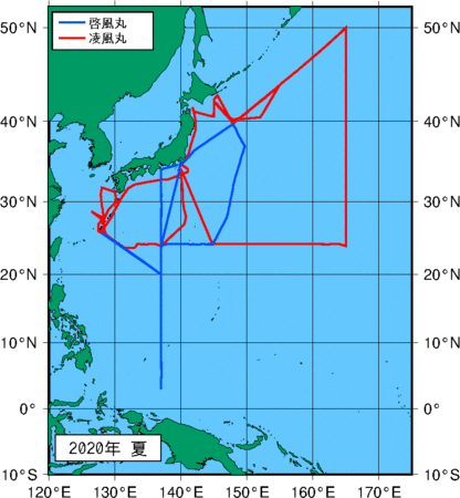季節別観測点図